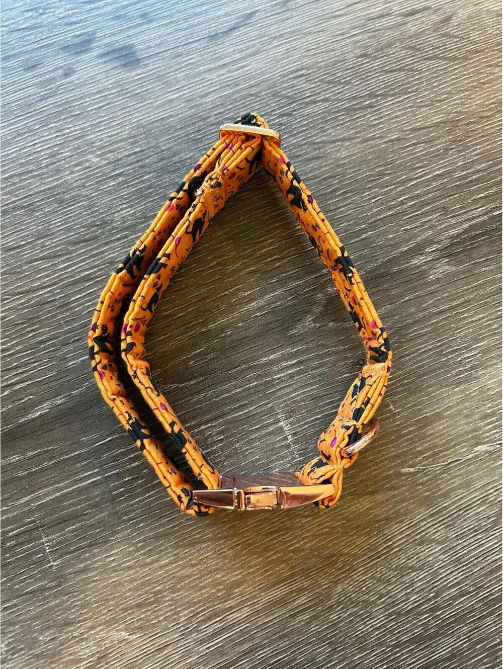Elegant Little Tail Halloween Black Cat Dog Collar